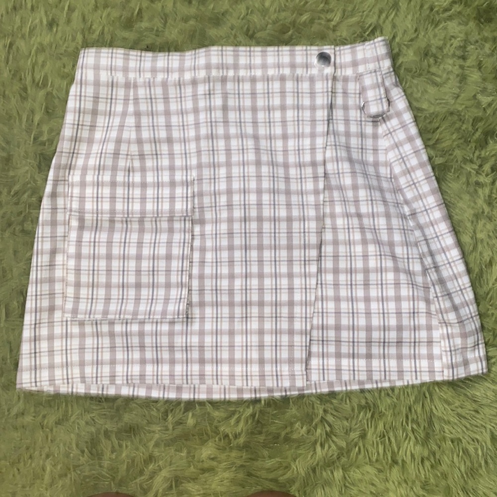 Plaid Wrap Skirt